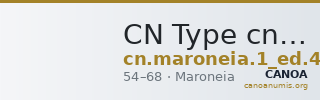 CN Type cn.maroneia.1_ed.423 — CANOA