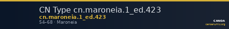 CN Type cn.maroneia.1_ed.423 — CANOA