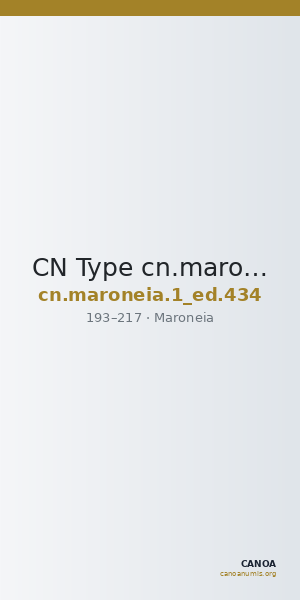 CN Type cn.maroneia.1_ed.434 — CANOA