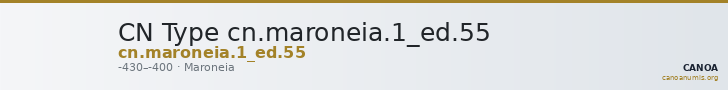 CN Type cn.maroneia.1_ed.55 — CANOA