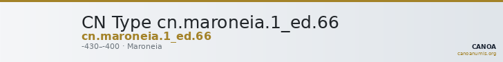 CN Type cn.maroneia.1_ed.66 — CANOA