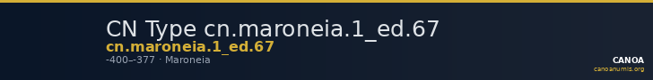 CN Type cn.maroneia.1_ed.67 — CANOA