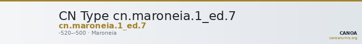 CN Type cn.maroneia.1_ed.7 — CANOA