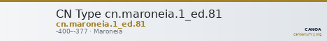 CN Type cn.maroneia.1_ed.81 — CANOA