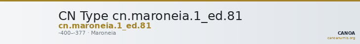 CN Type cn.maroneia.1_ed.81 — CANOA