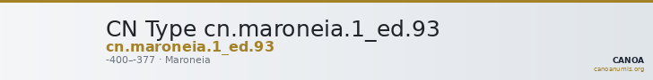 CN Type cn.maroneia.1_ed.93 — CANOA