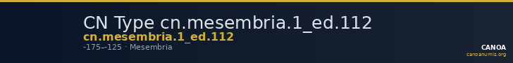 CN Type cn.mesembria.1_ed.112 — CANOA
