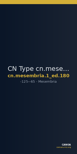 CN Type cn.mesembria.1_ed.180 — CANOA
