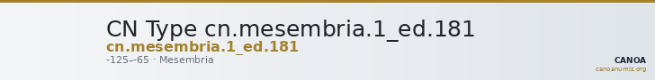 CN Type cn.mesembria.1_ed.181 — CANOA