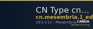 CN Type cn.mesembria.1_ed.196 — CANOA