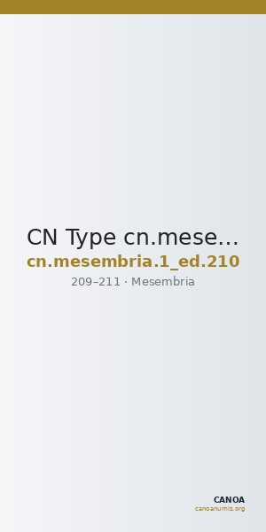 CN Type cn.mesembria.1_ed.210 — CANOA