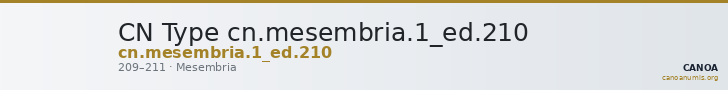CN Type cn.mesembria.1_ed.210 — CANOA