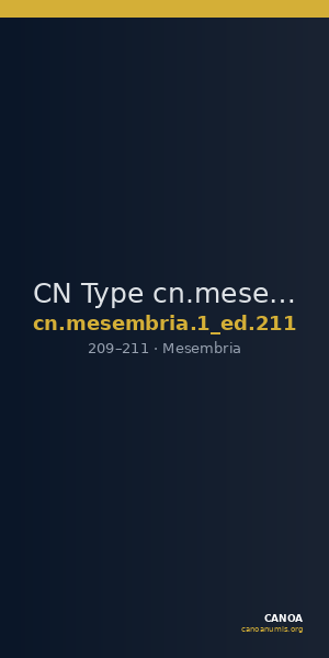 CN Type cn.mesembria.1_ed.211 — CANOA