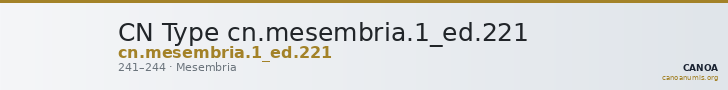 CN Type cn.mesembria.1_ed.221 — CANOA
