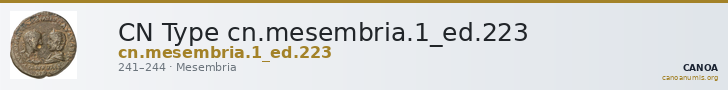 CN Type cn.mesembria.1_ed.223 — CANOA