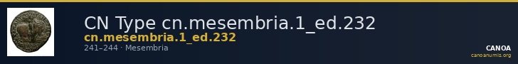 CN Type cn.mesembria.1_ed.232 — CANOA