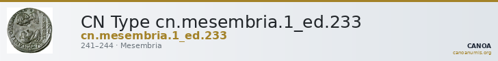 CN Type cn.mesembria.1_ed.233 — CANOA