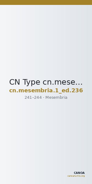 CN Type cn.mesembria.1_ed.236 — CANOA