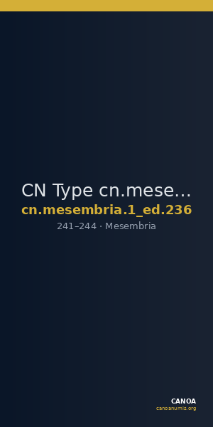 CN Type cn.mesembria.1_ed.236 — CANOA