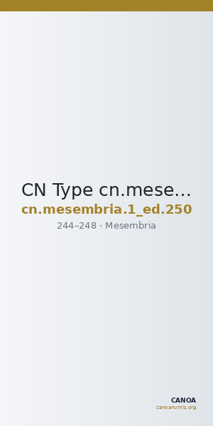 CN Type cn.mesembria.1_ed.250 — CANOA