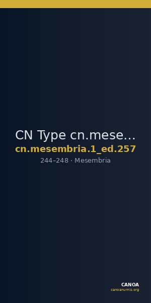 CN Type cn.mesembria.1_ed.257 — CANOA