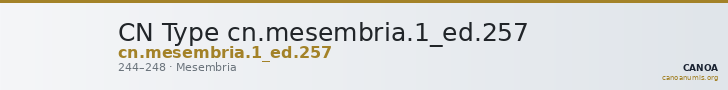 CN Type cn.mesembria.1_ed.257 — CANOA