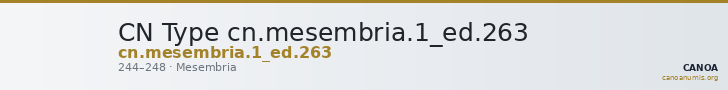 CN Type cn.mesembria.1_ed.263 — CANOA