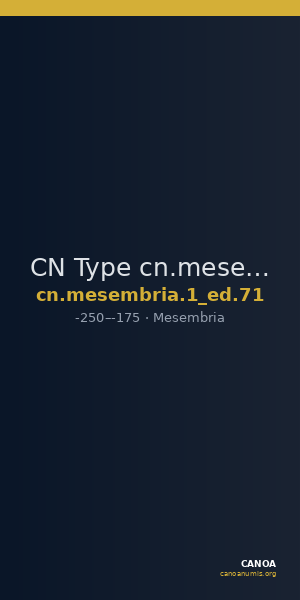 CN Type cn.mesembria.1_ed.71 — CANOA