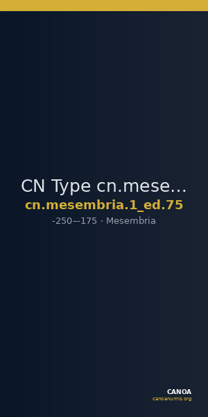 CN Type cn.mesembria.1_ed.75 — CANOA
