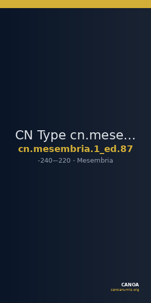 CN Type cn.mesembria.1_ed.87 — CANOA