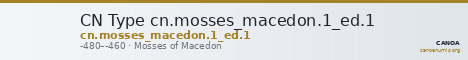 CN Type cn.mosses_macedon.1_ed.1 — CANOA