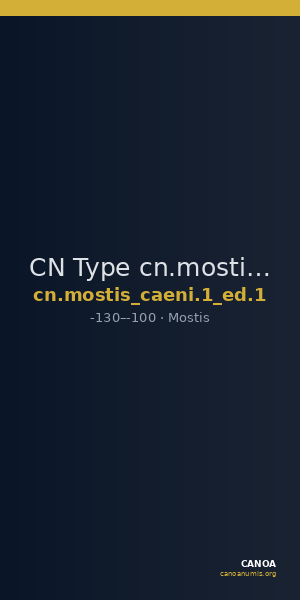 CN Type cn.mostis_caeni.1_ed.1 — CANOA