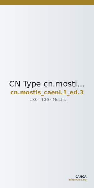 CN Type cn.mostis_caeni.1_ed.3 — CANOA