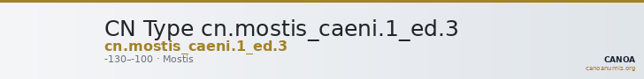 CN Type cn.mostis_caeni.1_ed.3 — CANOA