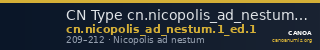 CN Type cn.nicopolis_ad_nestum.1_ed.1 — CANOA