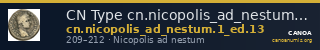 CN Type cn.nicopolis_ad_nestum.1_ed.13 — CANOA