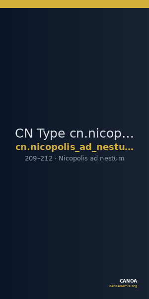 CN Type cn.nicopolis_ad_nestum.1_ed.19 — CANOA