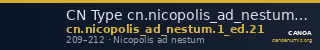 CN Type cn.nicopolis_ad_nestum.1_ed.21 — CANOA