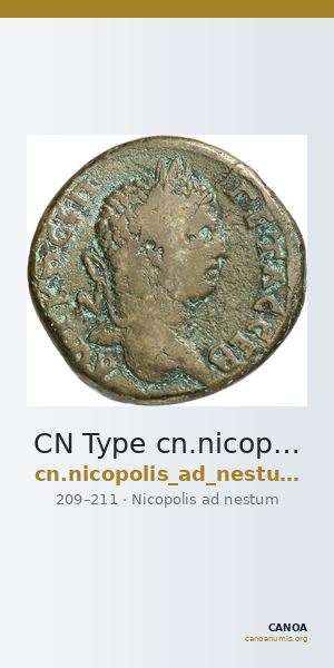 CN Type cn.nicopolis_ad_nestum.1_ed.30 — CANOA