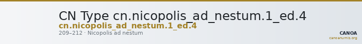 CN Type cn.nicopolis_ad_nestum.1_ed.4 — CANOA