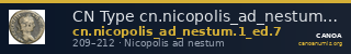 CN Type cn.nicopolis_ad_nestum.1_ed.7 — CANOA