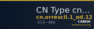 CN Type cn.orrescii.1_ed.12 — CANOA