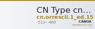 CN Type cn.orrescii.1_ed.15 — CANOA