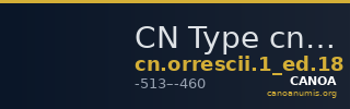 CN Type cn.orrescii.1_ed.18 — CANOA