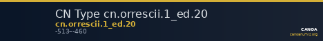 CN Type cn.orrescii.1_ed.20 — CANOA