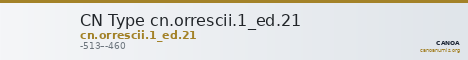 CN Type cn.orrescii.1_ed.21 — CANOA