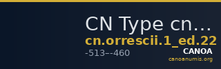 CN Type cn.orrescii.1_ed.22 — CANOA