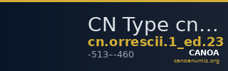 CN Type cn.orrescii.1_ed.23 — CANOA