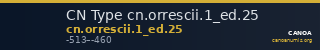 CN Type cn.orrescii.1_ed.25 — CANOA