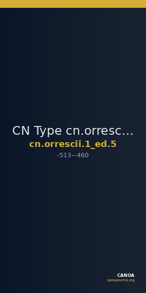 CN Type cn.orrescii.1_ed.5 — CANOA